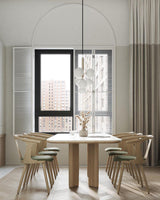 Modern Glass Sphere Pendant Light Nordic Mouth Blown Hanging Lamp for Dining Room and Kitchen