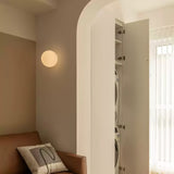 Modern Glass Sphere Wall Sconce Minimalist Globe Wall Light for Bedroom and Hallway