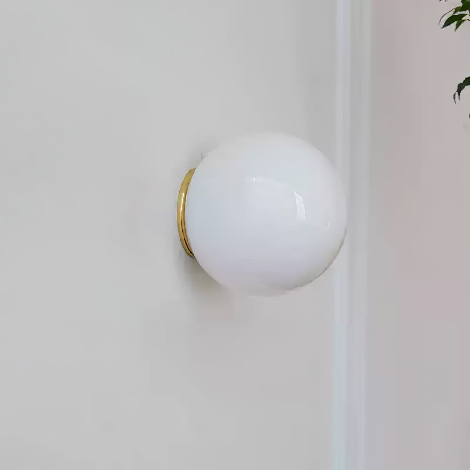 Modern Glass Sphere Wall Sconce Minimalist Globe Wall Light for Bedroom and Hallway
