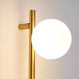 Modern Glass Spheres Vertical Wall Sconce Set of 2 for Luxury Indoor Lighting