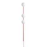 Modern Glass Spheres Vertical Wall Sconce Set of 2 for Luxury Indoor Lighting