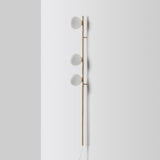 Modern Glass Spheres Vertical Wall Sconce Set of 2 for Luxury Indoor Lighting