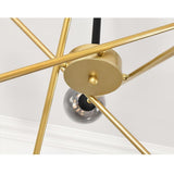 Modern Glass Sputnik Chandelier LED Nordic Pendant Light for Dining Room and Kitchen Island Lighting