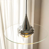 Modern Glass UFO Pendant Light with 3 Color Dimming for Dining Room Kitchen Island