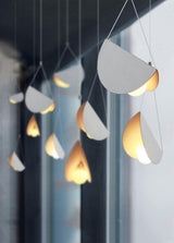 Modern Glider Minimalist Glass Globe Pendant Light for Dining Room and Kitchen