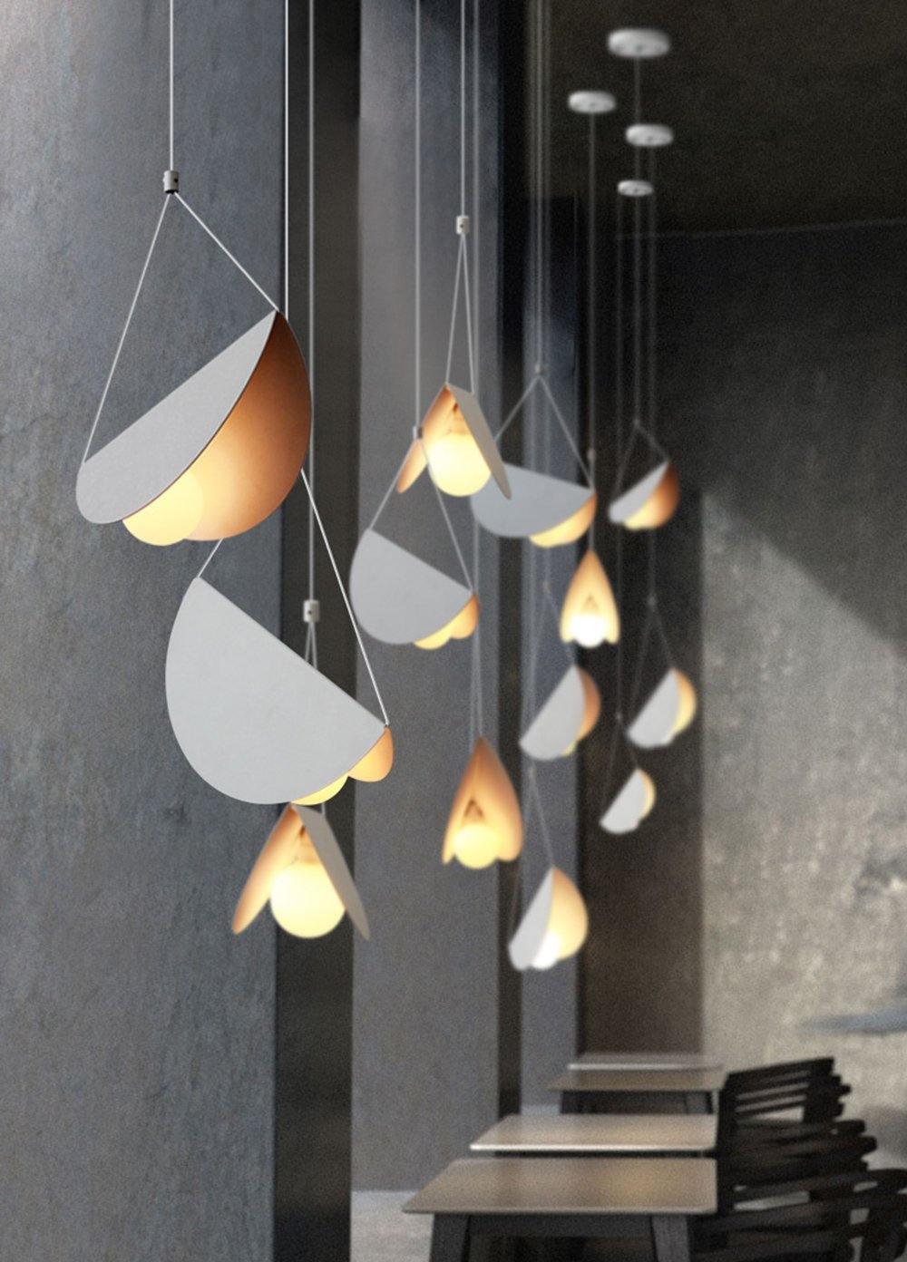Modern Glider Minimalist Glass Globe Pendant Light for Dining Room and Kitchen