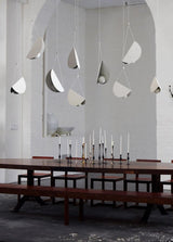 Modern Glider Minimalist Glass Globe Pendant Light for Dining Room and Kitchen