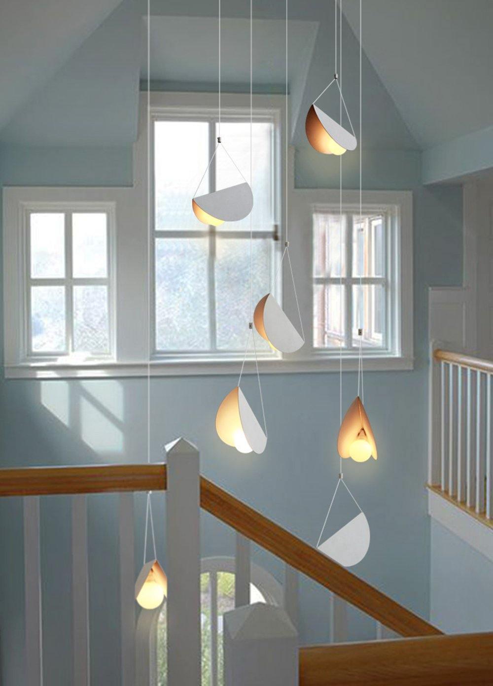 Modern Glider Minimalist Glass Globe Pendant Light for Dining Room and Kitchen