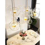 Modern Globe Bubble Glass Pendant Light LED Multi Light Ceiling Hanging Fixture