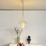 Modern Globe Bubble Glass Pendant Light LED Multi Light Ceiling Hanging Fixture