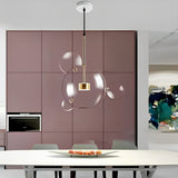 Modern Globe Bubble Glass Pendant Light LED Multi Light Ceiling Hanging Fixture