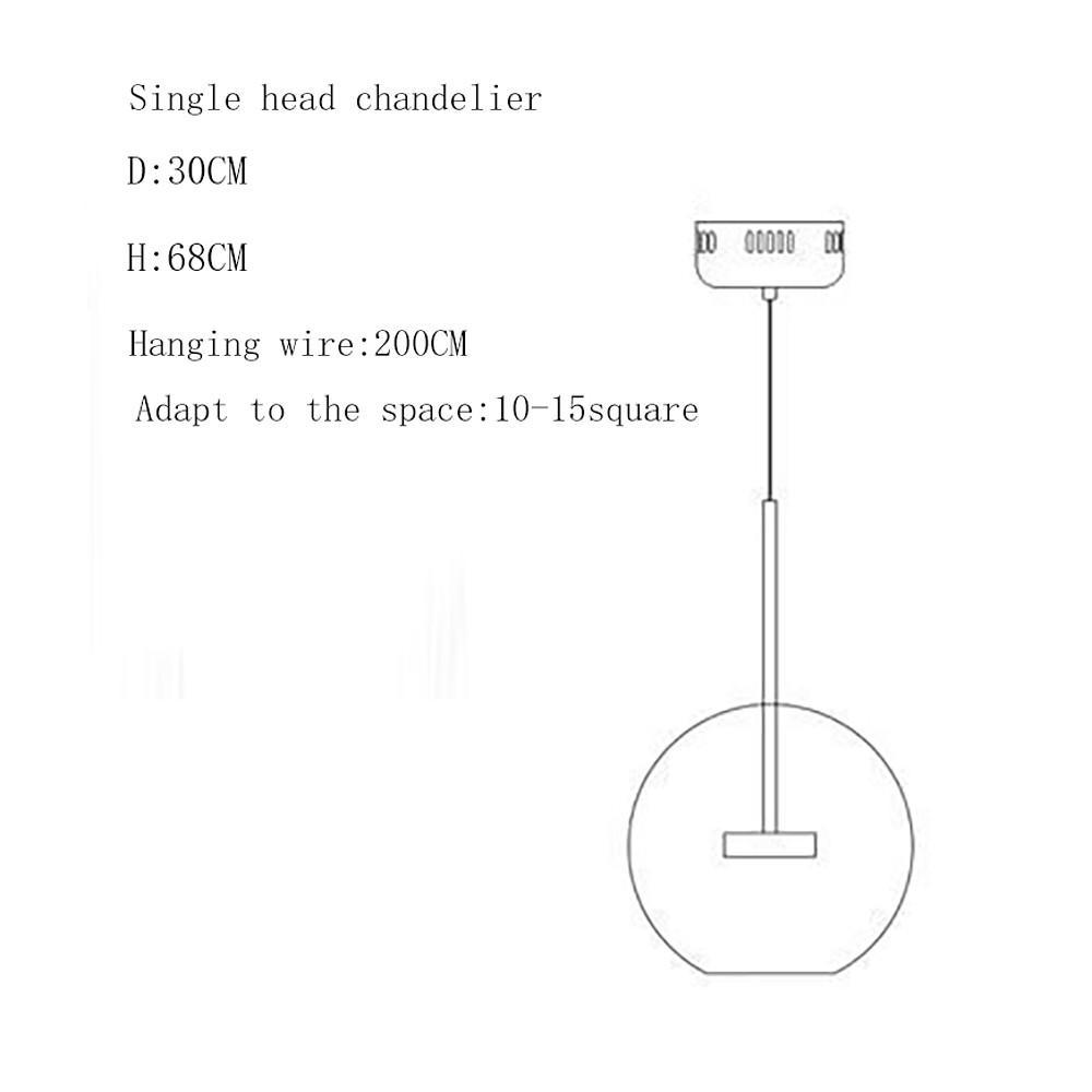 Modern Globe Bubble Glass Pendant Light LED Multi Light Ceiling Hanging Fixture