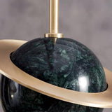 Modern Globe Planet LED Pendant Light Metal Hanging Lamp for Kitchen Island and Bedroom