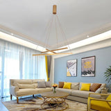 Modern Gold 3 Light Stick LED Pendant Chandelier for Dining Room and Kitchen