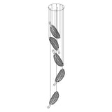 Modern Gold Acrylic Leaf LED Pendant Light Elegant Luxury Chandelier for Dining Room