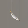 Modern Gold Acrylic Leaf LED Pendant Light Elegant Luxury Chandelier for Dining Room