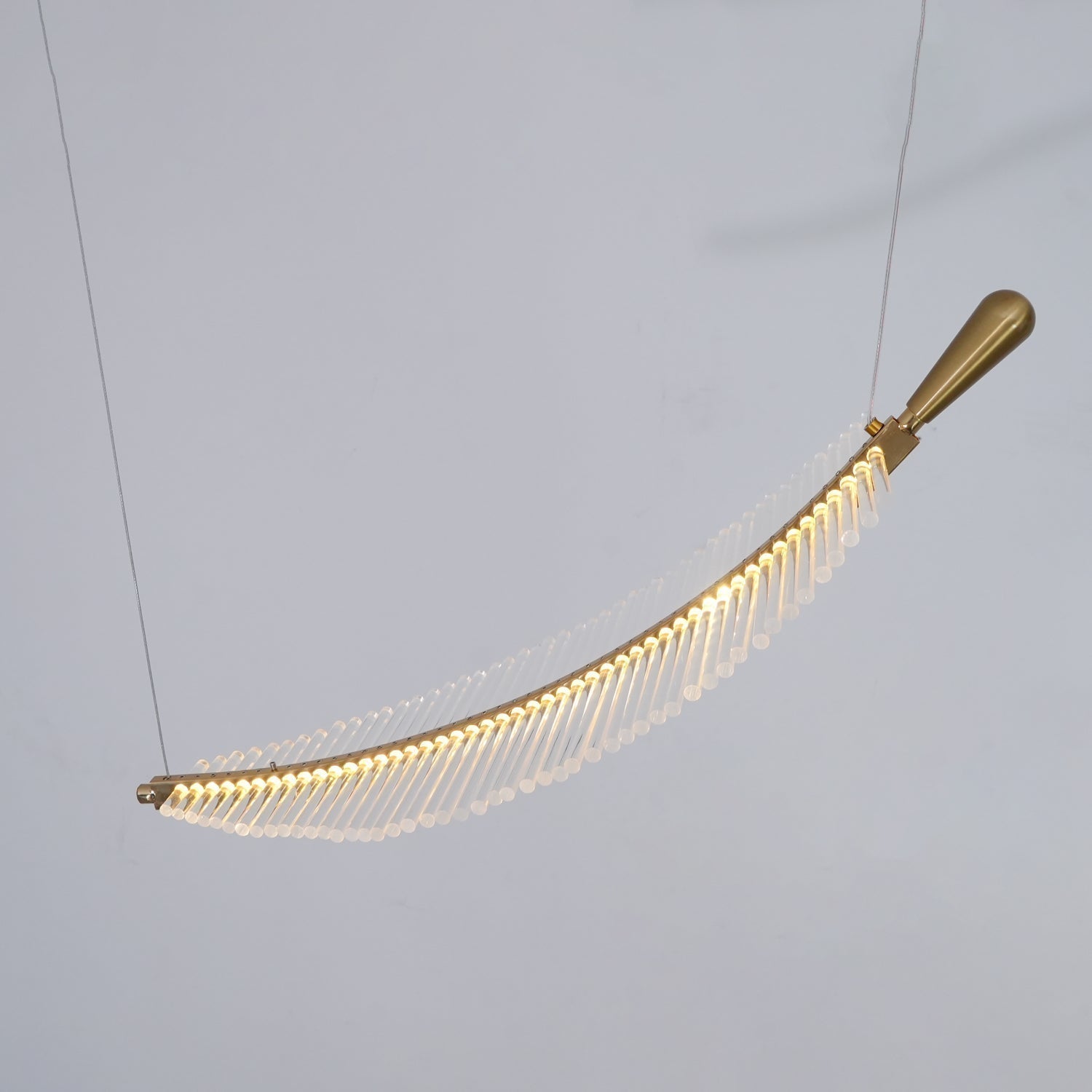 Modern Gold Acrylic Leaf LED Pendant Light Elegant Luxury Chandelier for Dining Room