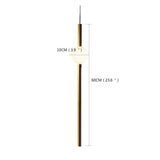 Modern Gold and White Glass Sphere Pendant Light with Linear Metal Frame LED