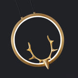 Modern Gold Antler LED Wall Sconce Set of 2 Luxury Brass Indoor Lighting for Bedside and Living Room