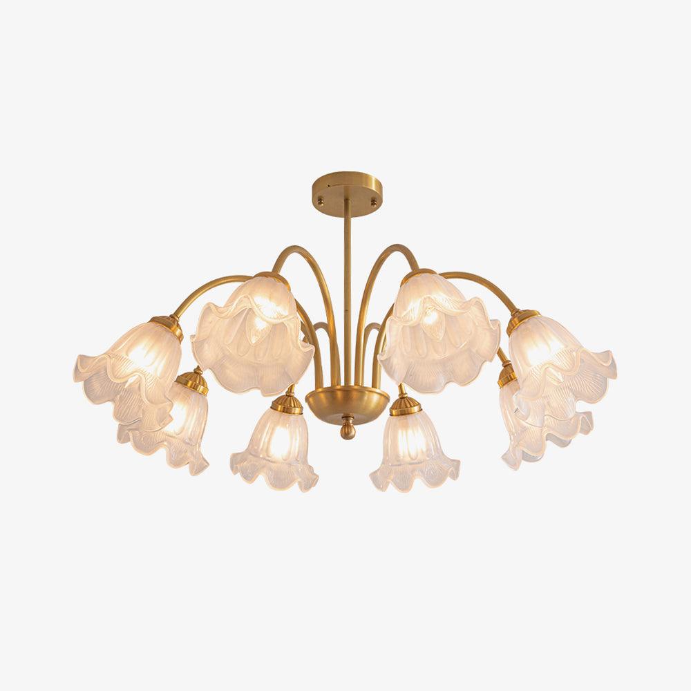 modern-gold-art-glass-lily-chandelier-with-multi-head-design-for-dining-room