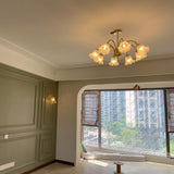 modern-gold-art-glass-lily-chandelier-with-multi-head-design-for-dining-room