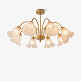 modern-gold-art-glass-lily-chandelier-with-multi-head-design-for-dining-room