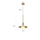 Modern Gold Ball LED Pendant Light Geometric Metal Hanging Ceiling Lamp for Living Room