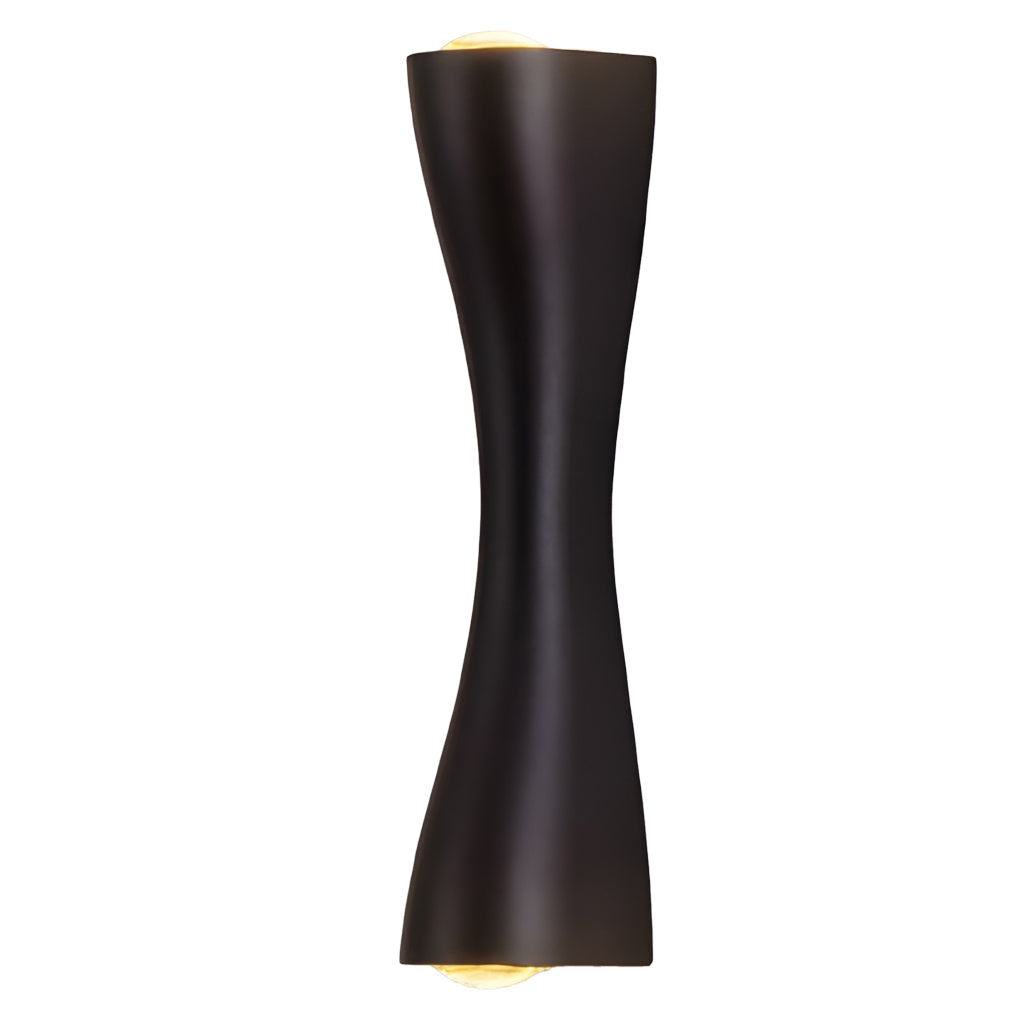 Modern Gold Black and White LED Wall Sconce Up and Down Light for Indoor and Outdoor Areas