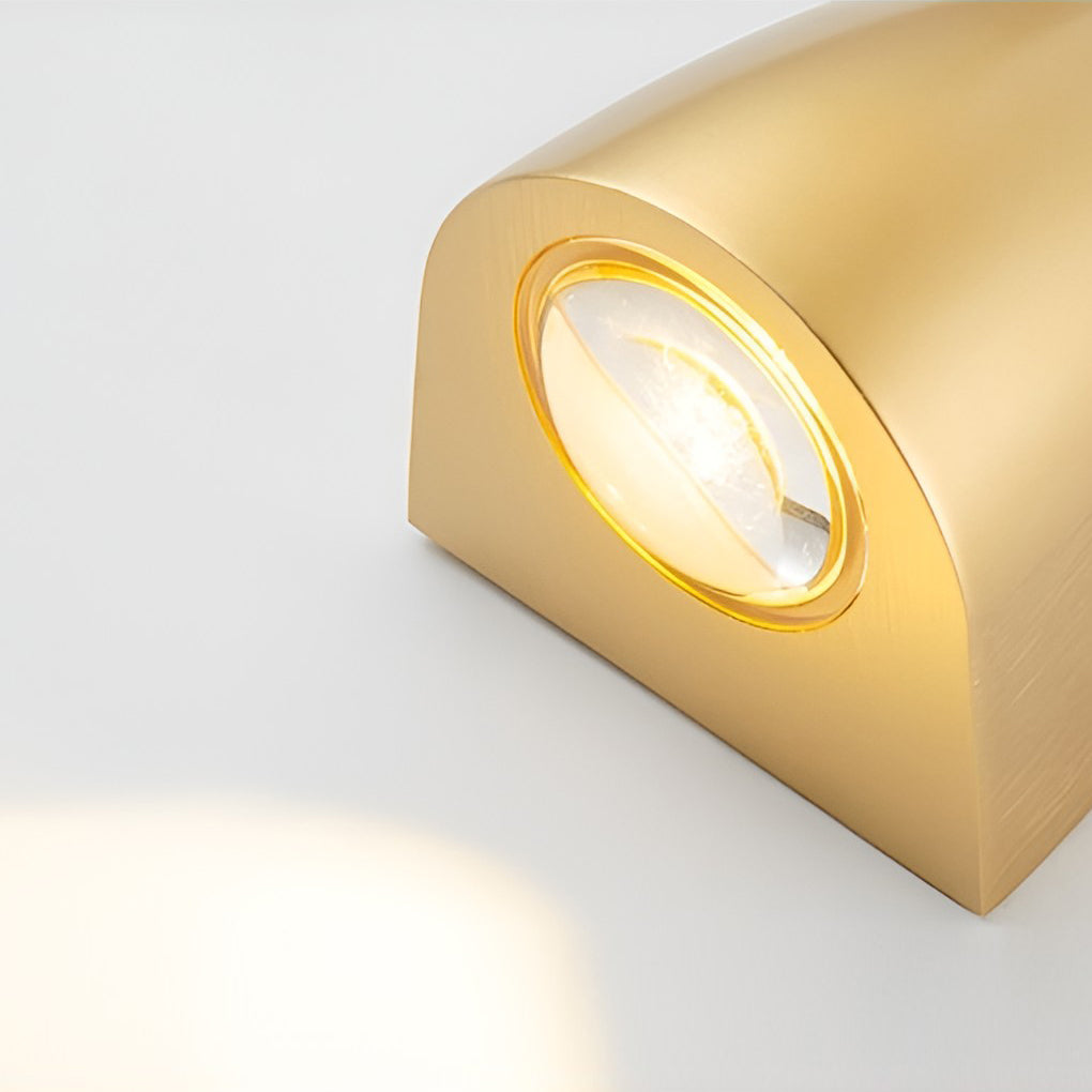 Modern Gold Black and White LED Wall Sconce Up and Down Light for Indoor and Outdoor Areas