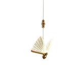 Modern Gold Butterfly Shaped LED Pendant Light Acrylic Hanging Lamp for Island and Bedroom