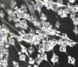 Modern Gold Crystal Dandelion Chandelier Firework Pendant Lighting for Dining Room