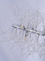 Modern Gold Crystal Dandelion Chandelier Firework Pendant Lighting for Dining Room