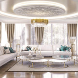 Modern Gold Crystal Empire Candelabrum Chandelier for Elegant Interior Lighting