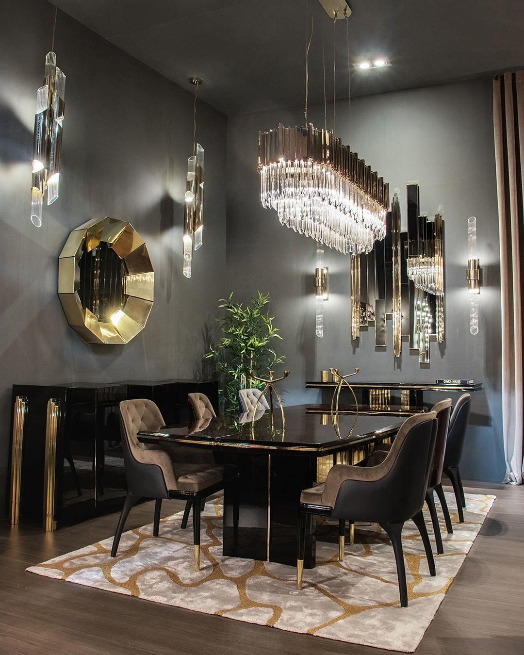 Modern Gold Crystal Empire Candelabrum Chandelier for Elegant Interior Lighting