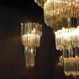 Modern Gold Crystal Empire Candelabrum Chandelier for Elegant Interior Lighting
