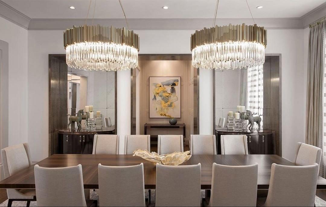 Modern Gold Crystal Empire Candelabrum Chandelier for Elegant Interior Lighting