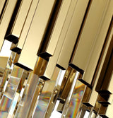 Modern Gold Crystal Empire Candelabrum Chandelier for Elegant Interior Lighting