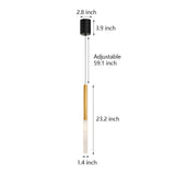 Modern Gold Cylinder LED Pendant Light with Bubbles Shade and 3 Step Dimming Hanging Lamp