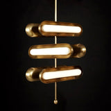 Modern Gold Glass Capsule LED Chandelier Pendant Light for Luxury Interiors
