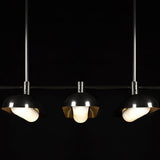 Modern Gold Glass Capsule LED Chandelier Pendant Light for Luxury Interiors