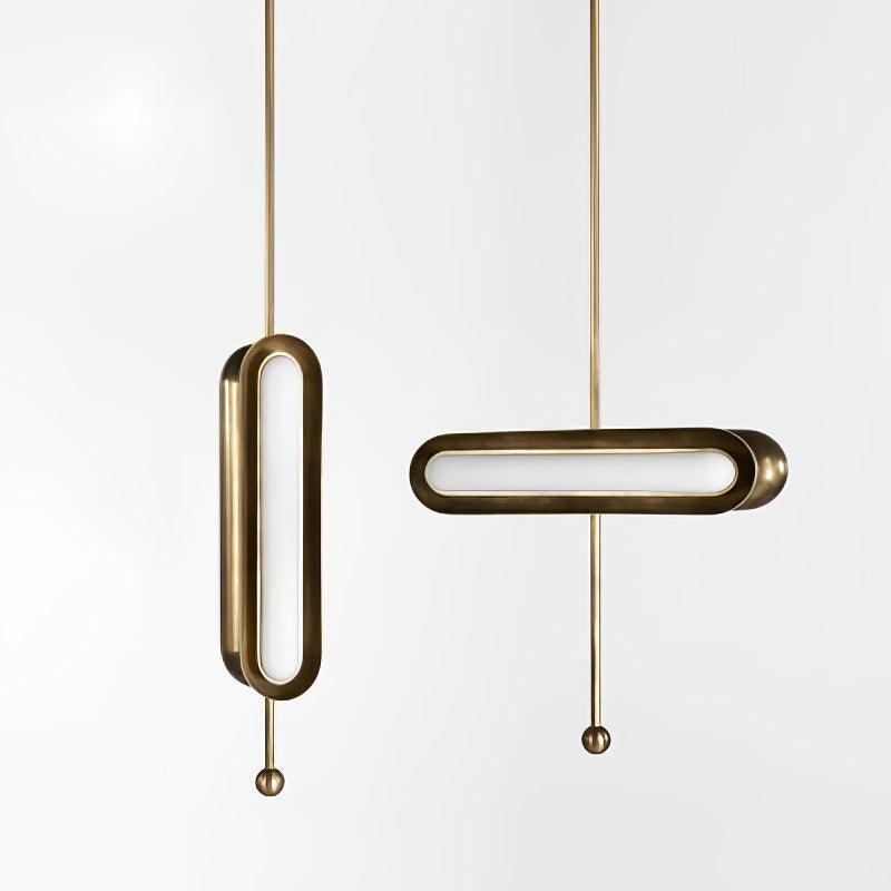 Modern Gold Glass Capsule LED Chandelier Pendant Light for Luxury Interiors