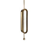 Modern Gold Glass Capsule LED Chandelier Pendant Light for Luxury Interiors