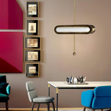 Modern Gold Glass Capsule LED Chandelier Pendant Light for Luxury Interiors