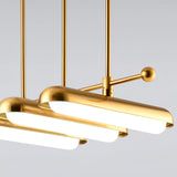 Modern Gold Glass Capsule LED Chandelier Pendant Light for Luxury Interiors