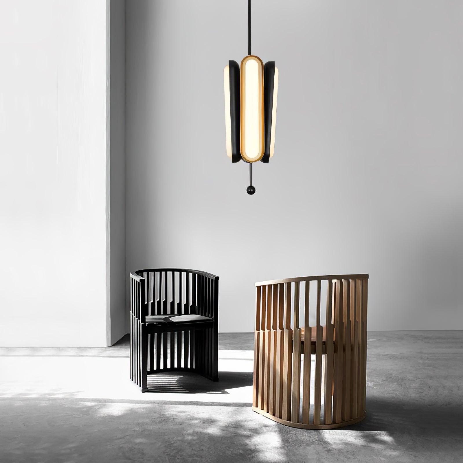 Modern Gold Glass Capsule LED Chandelier Pendant Light for Luxury Interiors