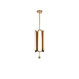 Modern Gold Glass Capsule LED Chandelier Pendant Light for Luxury Interiors