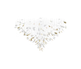 Modern Gold Leaf Chandelier Large Floating Leaves LED Ceiling Light Fixture