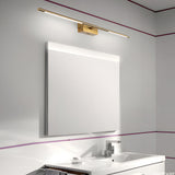 Modern Gold LED Bathroom Vanity Light Bar with Acrylic Shade in 23 and 39 Inch Options
