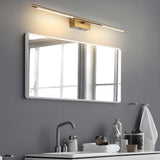 Modern Gold LED Bathroom Vanity Light Bar with Acrylic Shade in 23 and 39 Inch Options