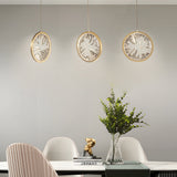 Modern Gold LED Crystal Chandelier Multi Ring Lighting for Staircase and Entryway